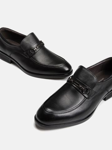 Đen##Giày lười nam Mulgati Horsebit Loafer - FA19918