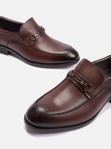 Nâu##Giày lười nam Mulgati Horsebit Loafer - FA19918