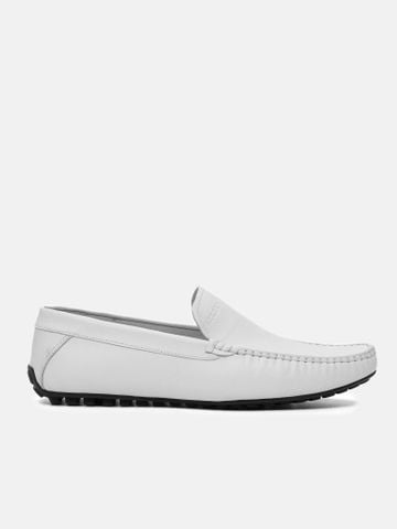 Trắng##Giày lười nam Mulgati Moccasin - HF181-6