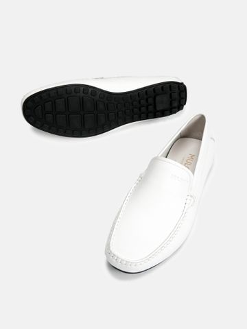 Trắng##Giày lười nam Mulgati Moccasin - HF181-6