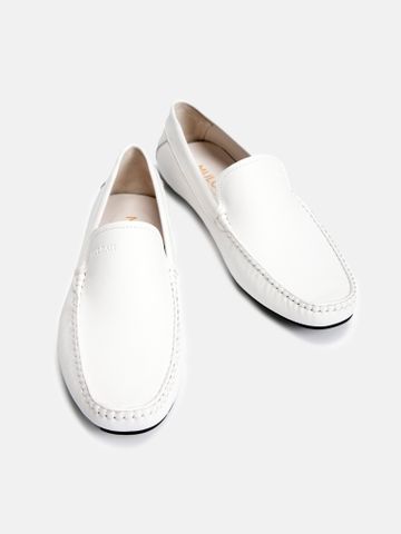 Trắng##Giày lười nam Mulgati Moccasin - HF181-6