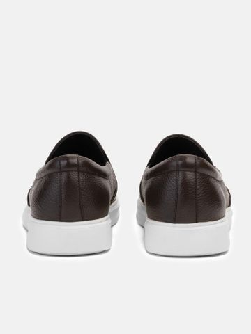 Nâu##Giày thể thao nam Mulgati Slip on - K3188-3