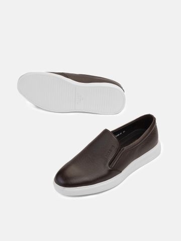 Nâu##Giày thể thao nam Mulgati Slip on - K3188-3