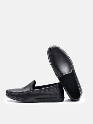 Đen##Giày lười nam Mulgati Basic Moccasin - ND43705