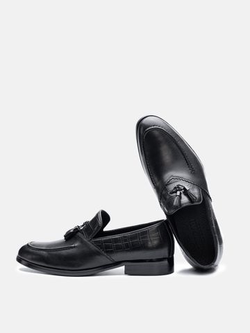 Đen##Giày lười nam Mulgati Tassel Loafer - ND4660