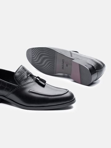 Đen##Giày lười nam Mulgati Tassel Loafer - ND4660