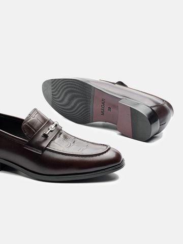 Nâu##Giày lười nam Mulgati Horsebit Loafer - ND4669