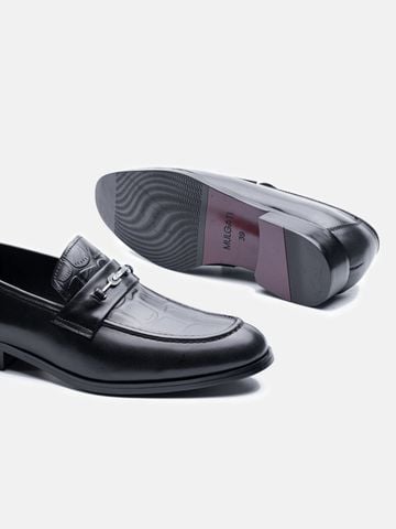 Đen##Giày lười nam Mulgati Horsebit Loafer - ND4669