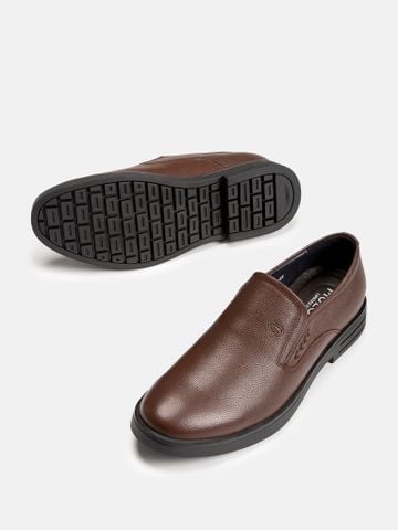 Nâu##Giày lười nam Mulgati Basic Loafer - R255