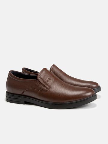 Nâu##Giày lười nam Mulgati Basic Loafer - R255