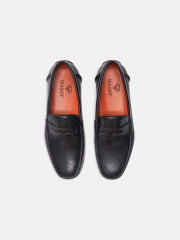 Đen##Giày lười nam Mulgati Penny Moccasin - SP011100