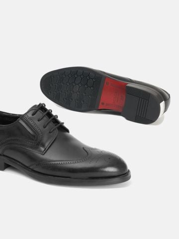 Đen##Giày tây nam Mulgati Wingtips Derby - 5408A