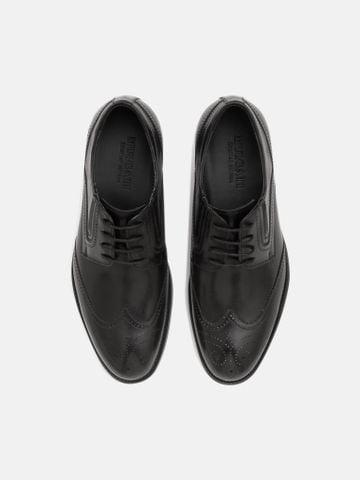 Đen##Giày tây nam Mulgati Wingtips Derby - 5408A