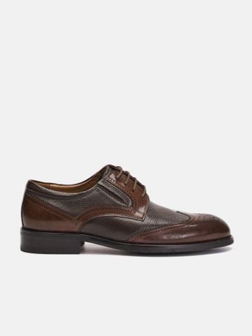 Nâu##Giày tây nam Mulgati Wingtips Derby - 5408A