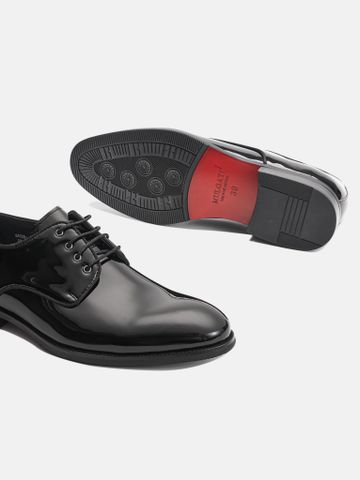 Đen##Giày tây nam Mulgati Plain Derby - 5492A