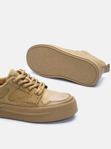 Nâu vàng##Giày thể thao nam Mulgati Leather Sneaker - 7583