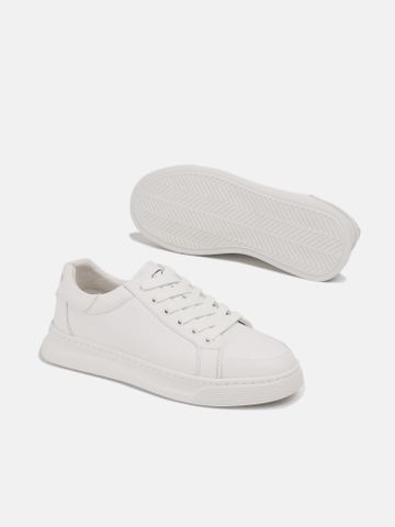 Trắng##Giày thể thao nam Mulgati Leather Sneaker L01