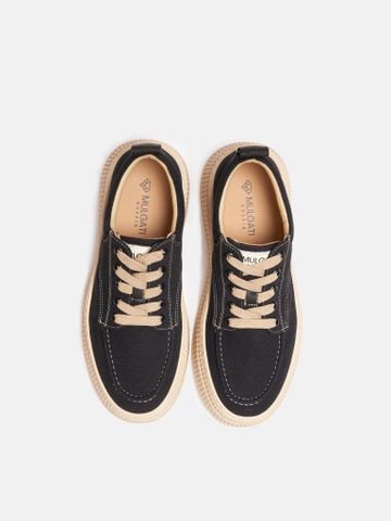 Đen##Giày thể thao nam Mulgati Leather Sneaker YS8130