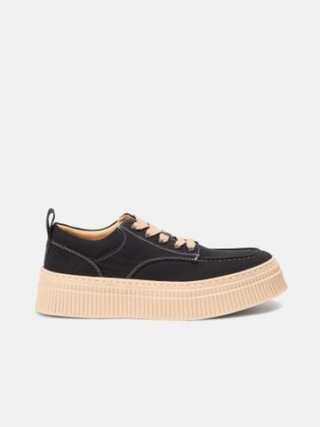 Đen##Giày thể thao nam Mulgati Leather Sneaker YS8130