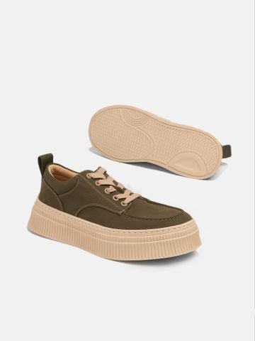 Xanh lá##Giày thể thao nam Mulgati Leather Sneaker YS8130