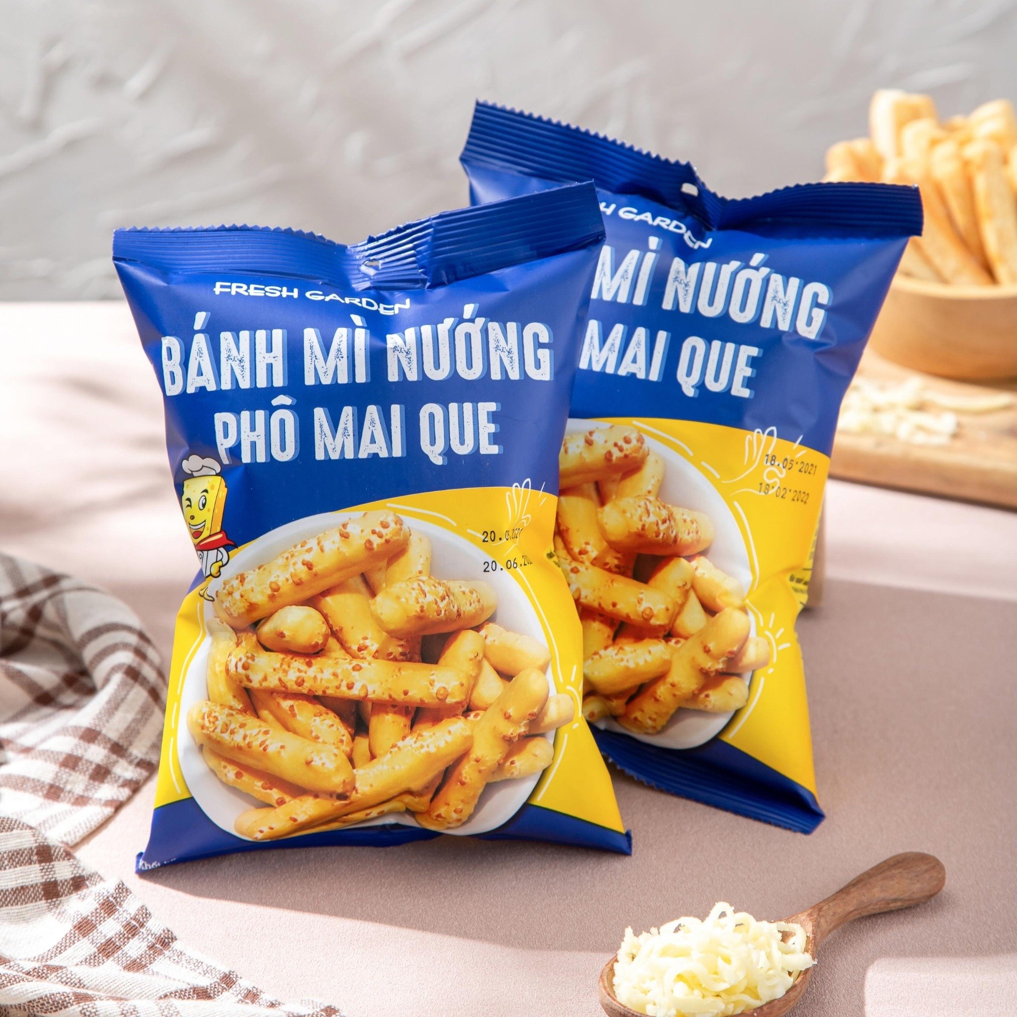 Bánh mì nướng phô mai que