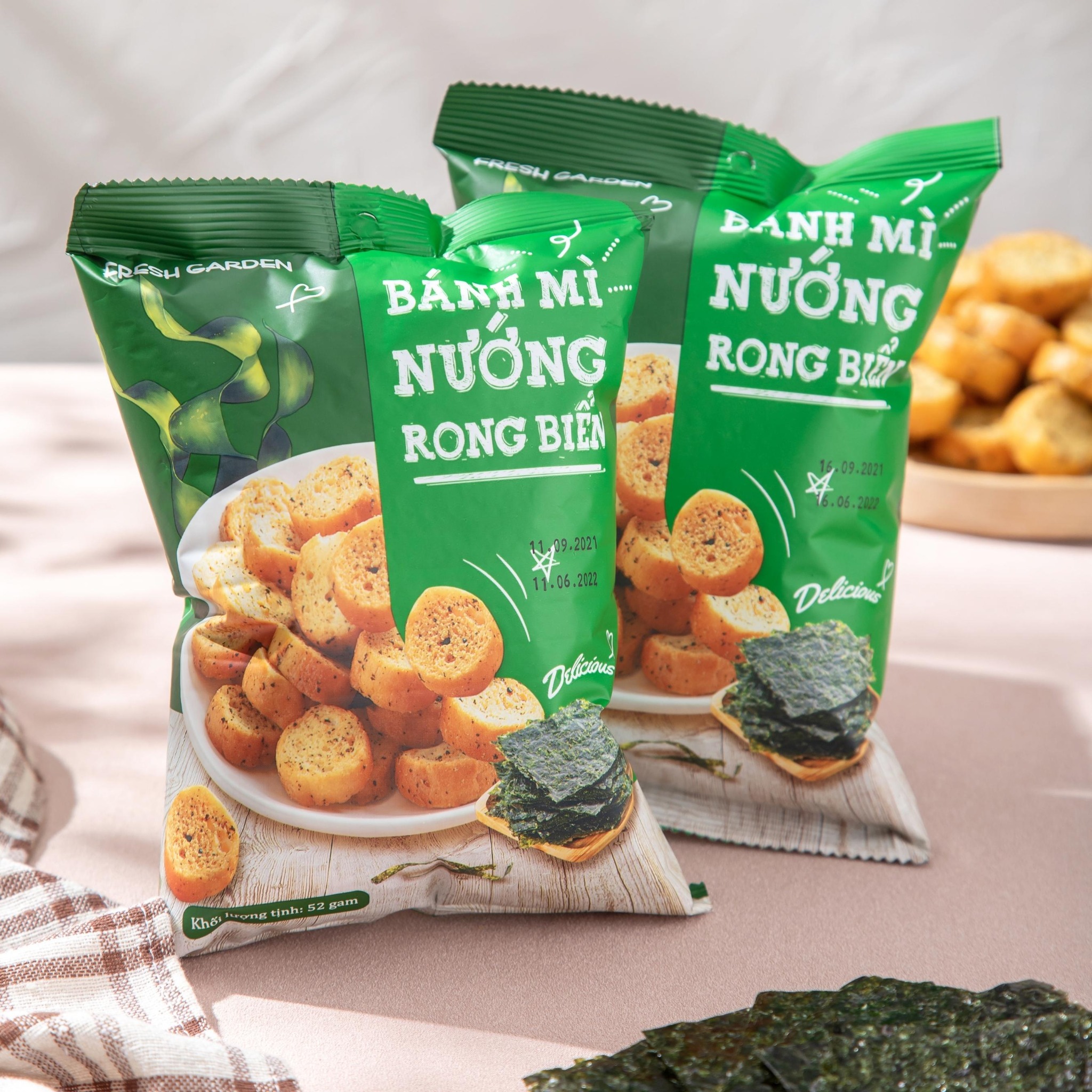 Bánh mì nướng rong biển
