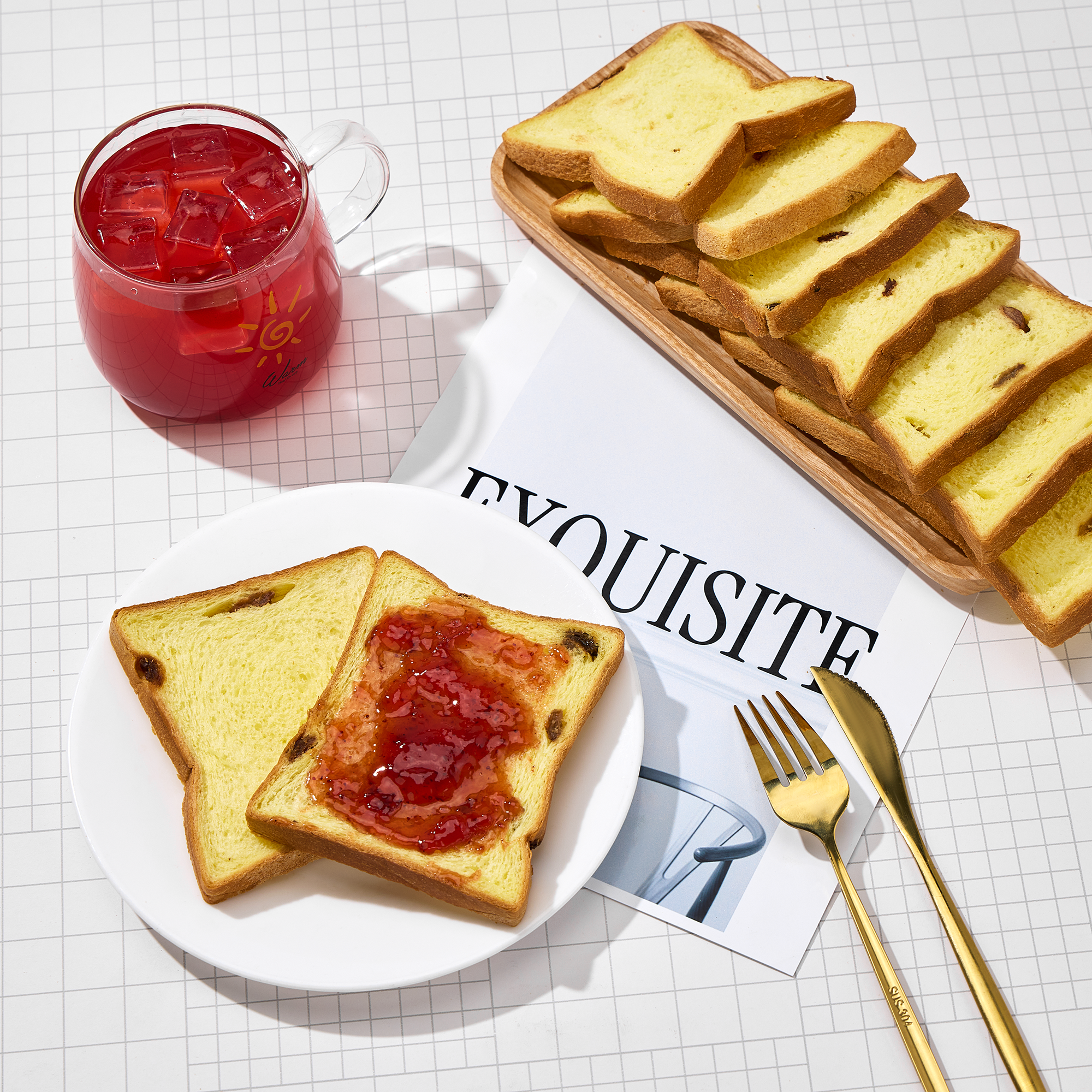 Bánh mì gối sữa nho