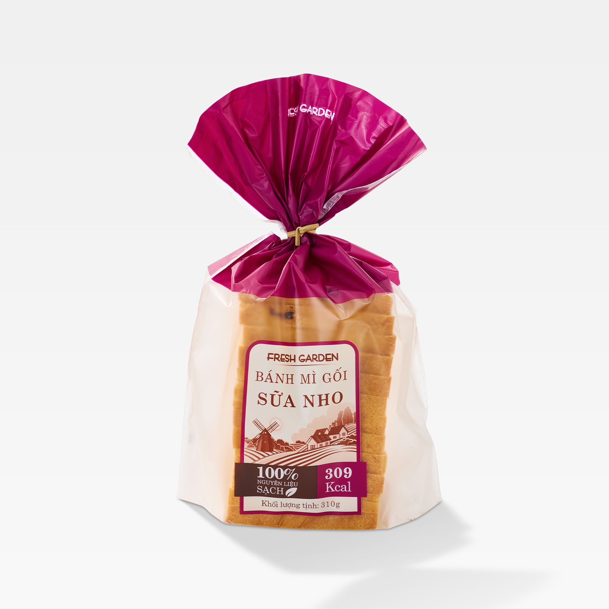 Bánh mì gối sữa nho