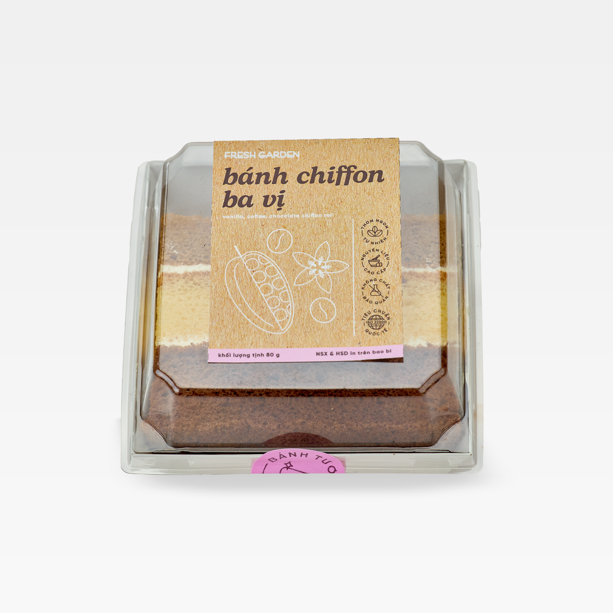 Bánh chiffon ba vị