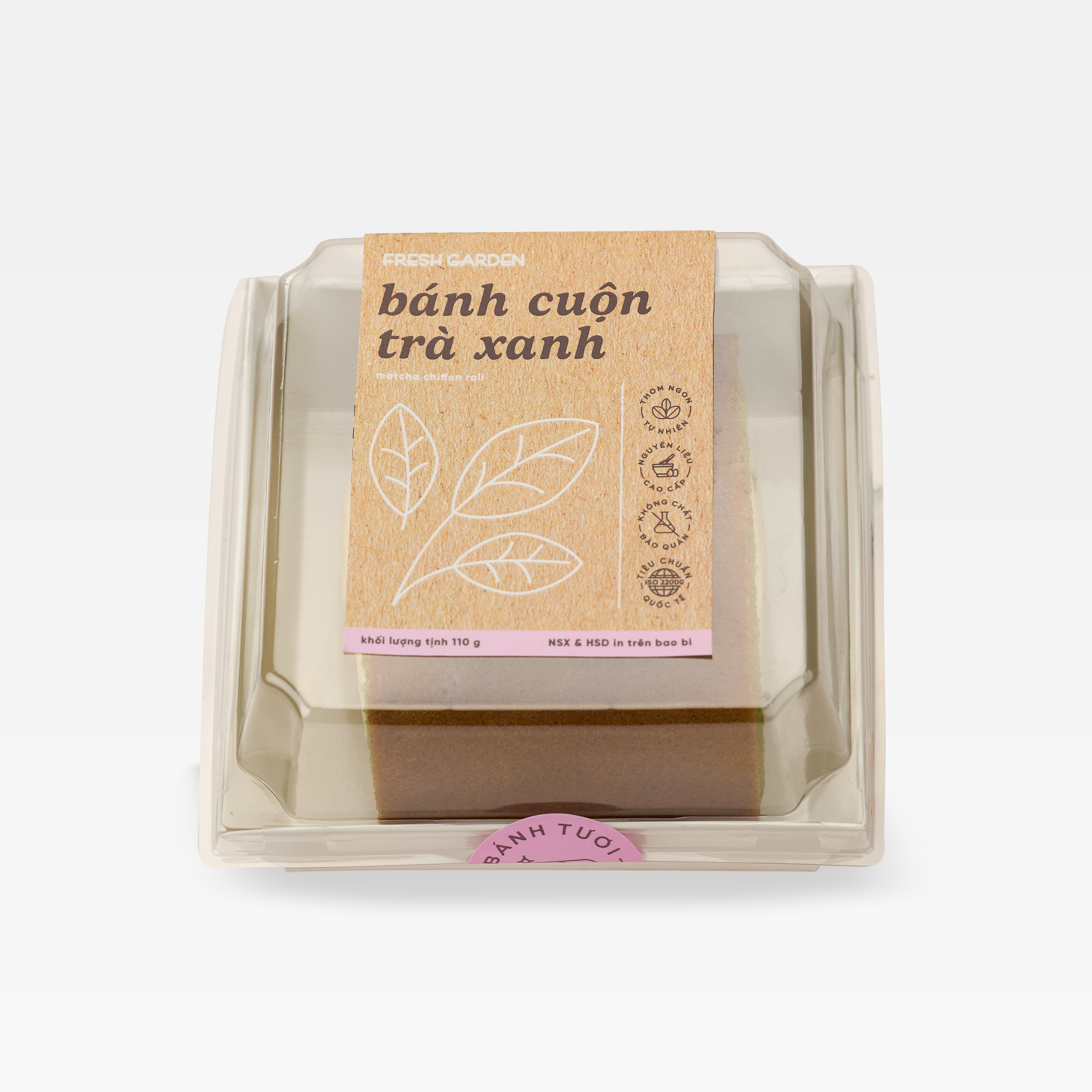 Bánh cuộn trà xanh 110G