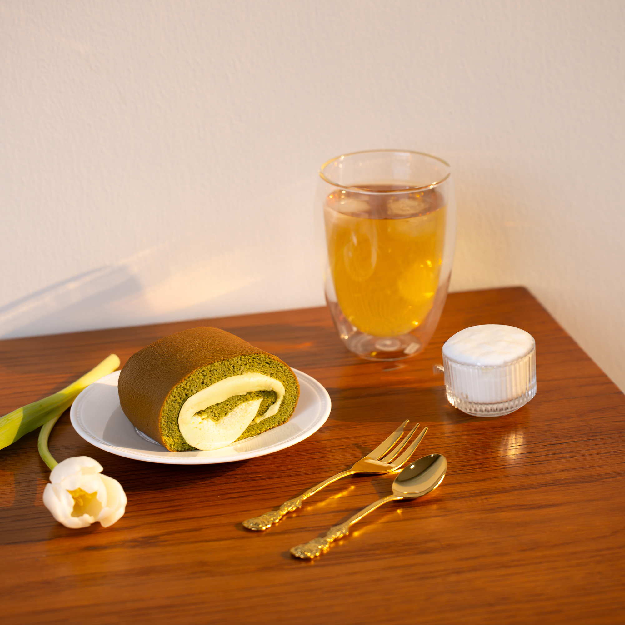 Bánh cuộn trà xanh 110G