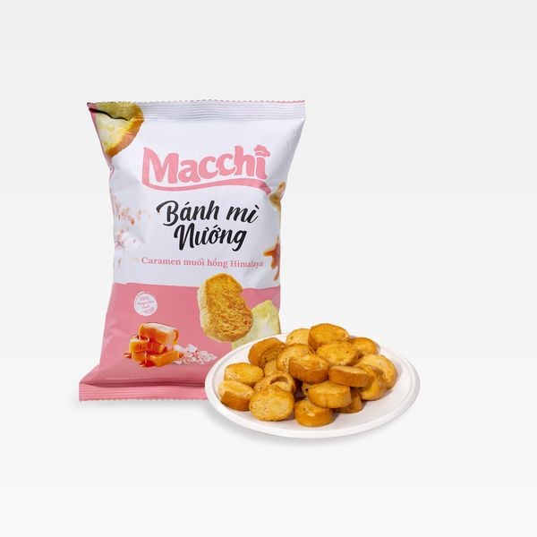 Bánh mì nướng caramen muối hồng Himalaya