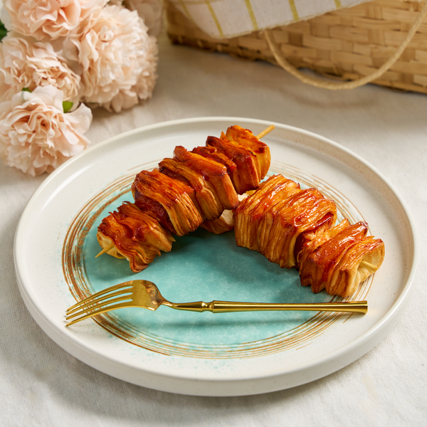 Bánh ngàn lớp xúc xích nướng