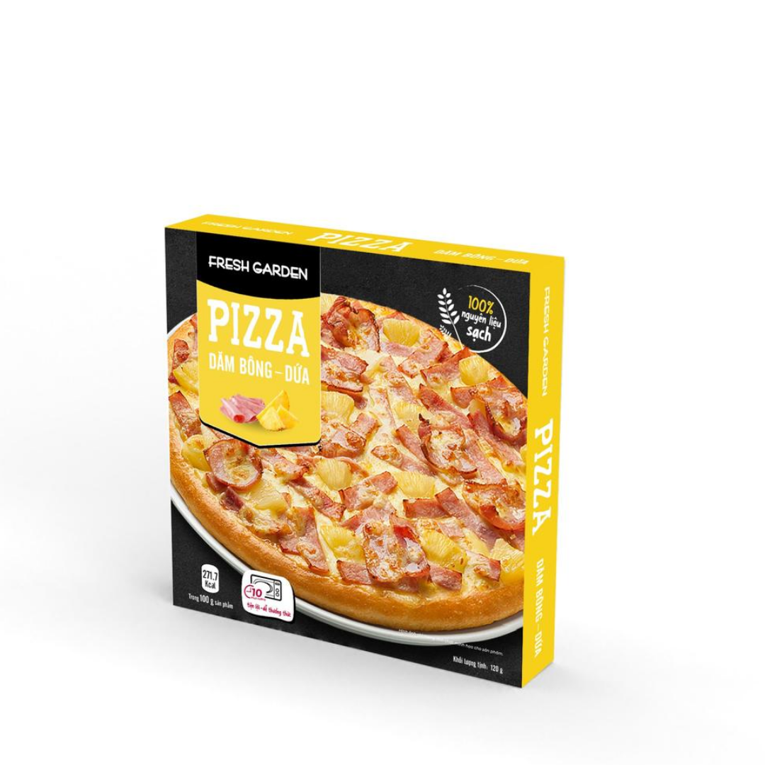 Bánh  pizza dăm bông dứa