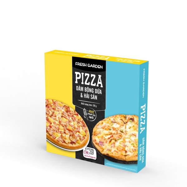 Bánh pizza dăm bông dứa và hải sản