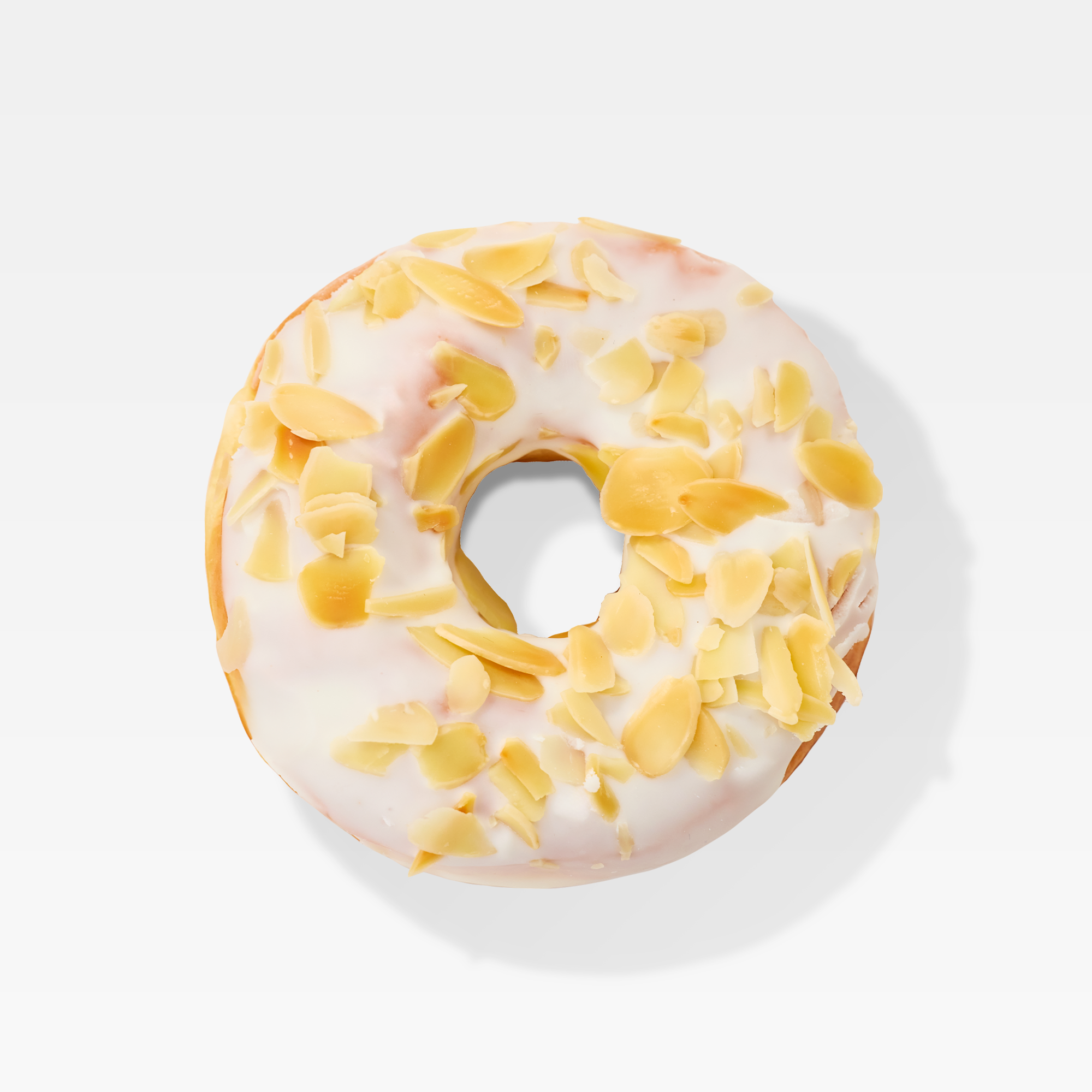 Bánh donut sô cô la trắng hạnh nhân