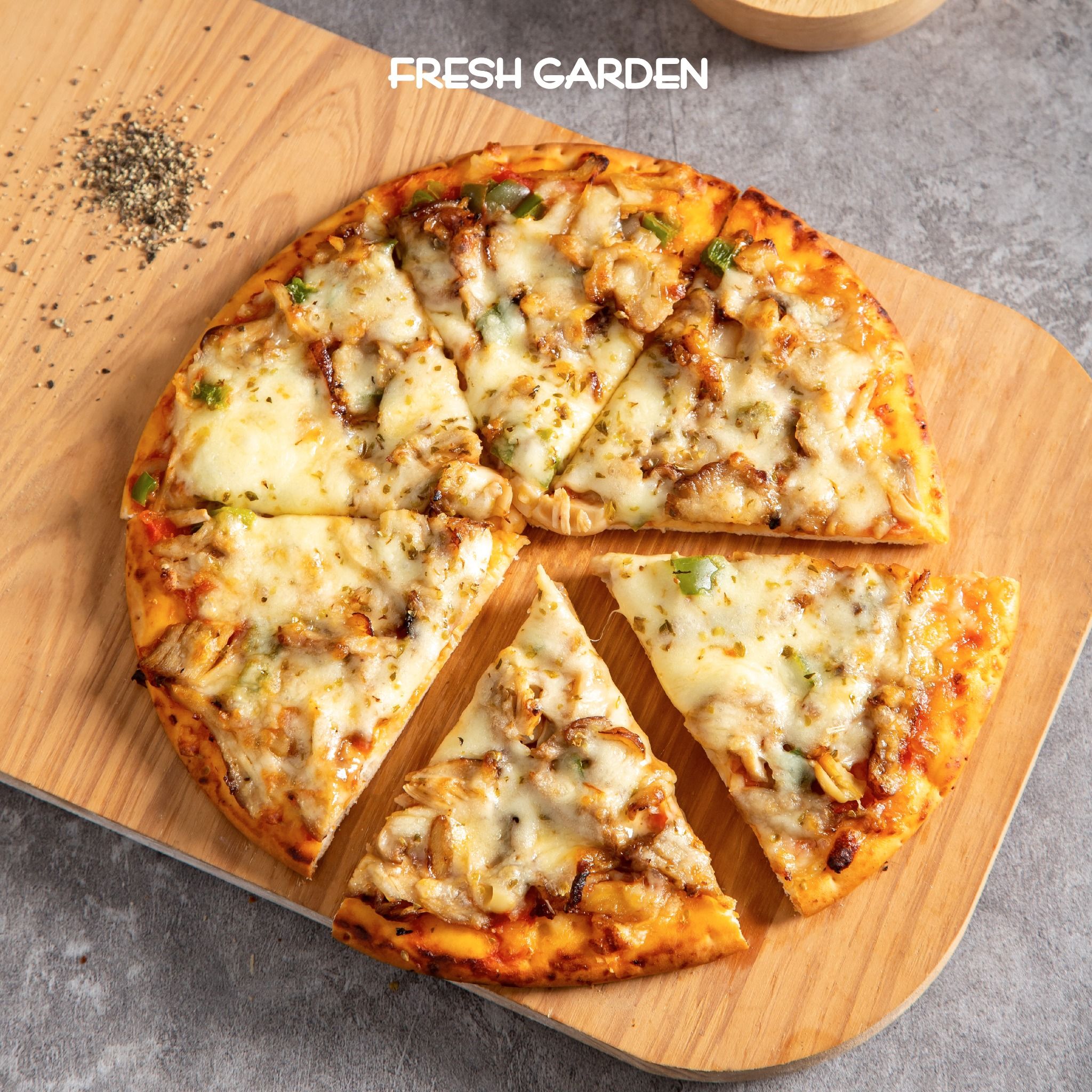 Bánh pizza gà teriyaki