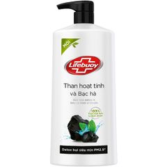 Sữa tắm Detox Lifebuoy - Than Hoạt Tính & Bạc Hà (850g)