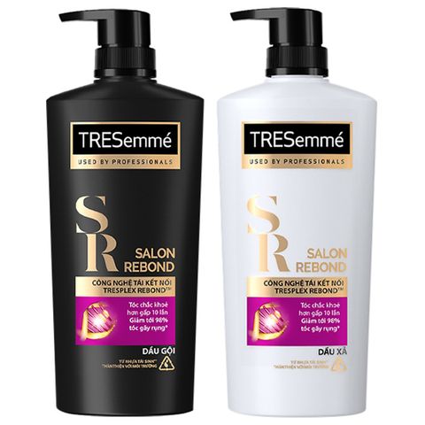 Combo Dầu Gội 640gr Và Dầu Xả 620gr Tresemmé Salon Rebond