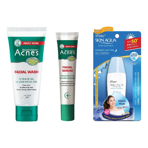 Bộ Sản Phẩm Chống Nắng Ngừa Mụn Sunplay - Acnes