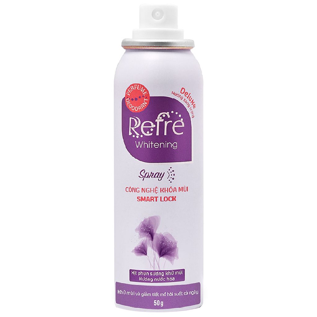 Xịt Phun Sương Khử Mùi Refre Whitening Spray Deluxe (50g)