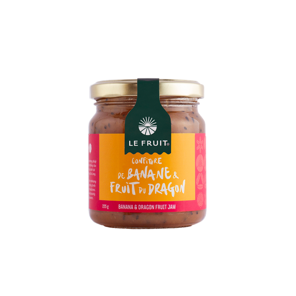 Mứt chuối-thanh long (Banana-Dragon jam) - 225gr – lefruitstore