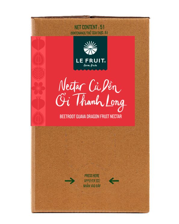 Nước Củ dền - Ổi - Thanh long (Beetroot Guava Dragon Fruit Nectar) - 5L