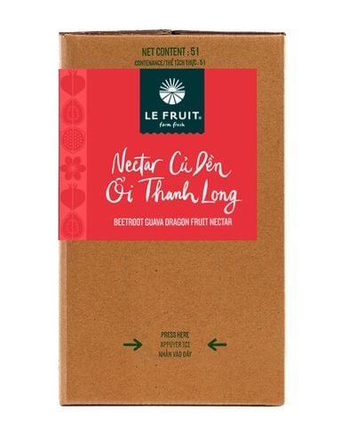 Nước Củ dền - Ổi - Thanh long (Beetroot Guava Dragon Fruit Nectar) - 5L