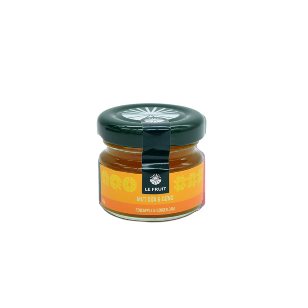 Mứt dứa gừng (Pineapple-Ginger Jam) - 30gr