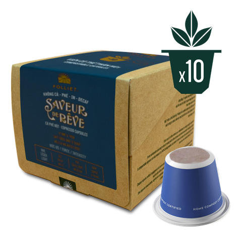 Cà phê Decaf Capsule Compostable (10 viên/hộp) - 60gr