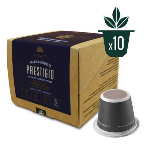 Cà phê Prestigio Capsule Compostable (10 viên/hộp) - 60gr