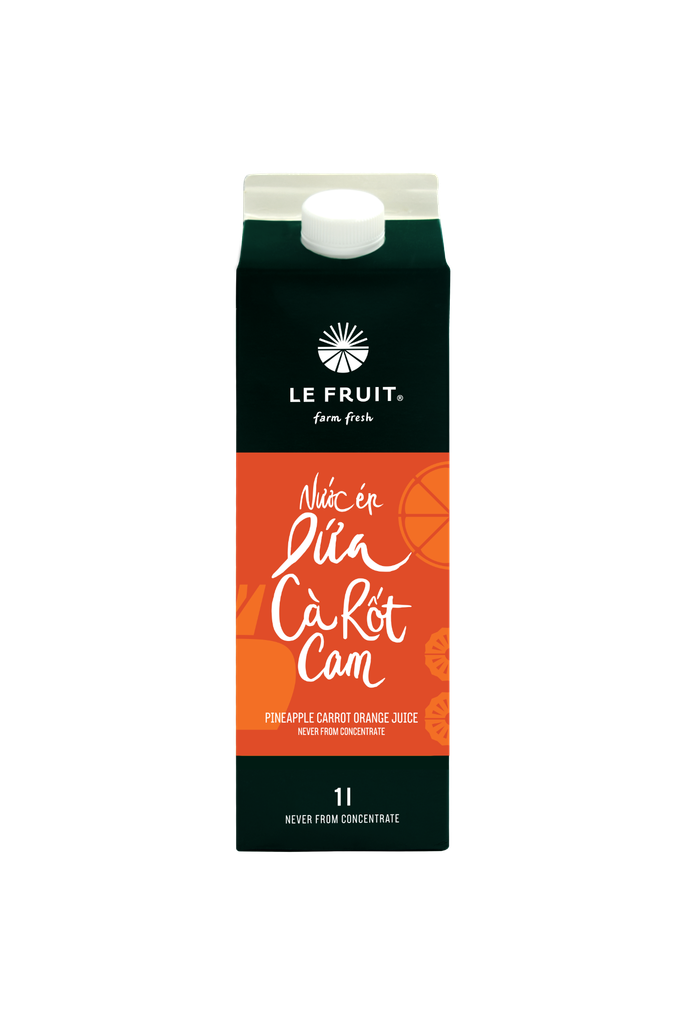 Nước ép Dứa - cà rốt - cam (Pineapple Carrot Orange Juice) - 1L