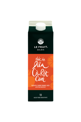 Nước ép Dứa - cà rốt - cam (Pineapple Carrot Orange Juice) - 1L