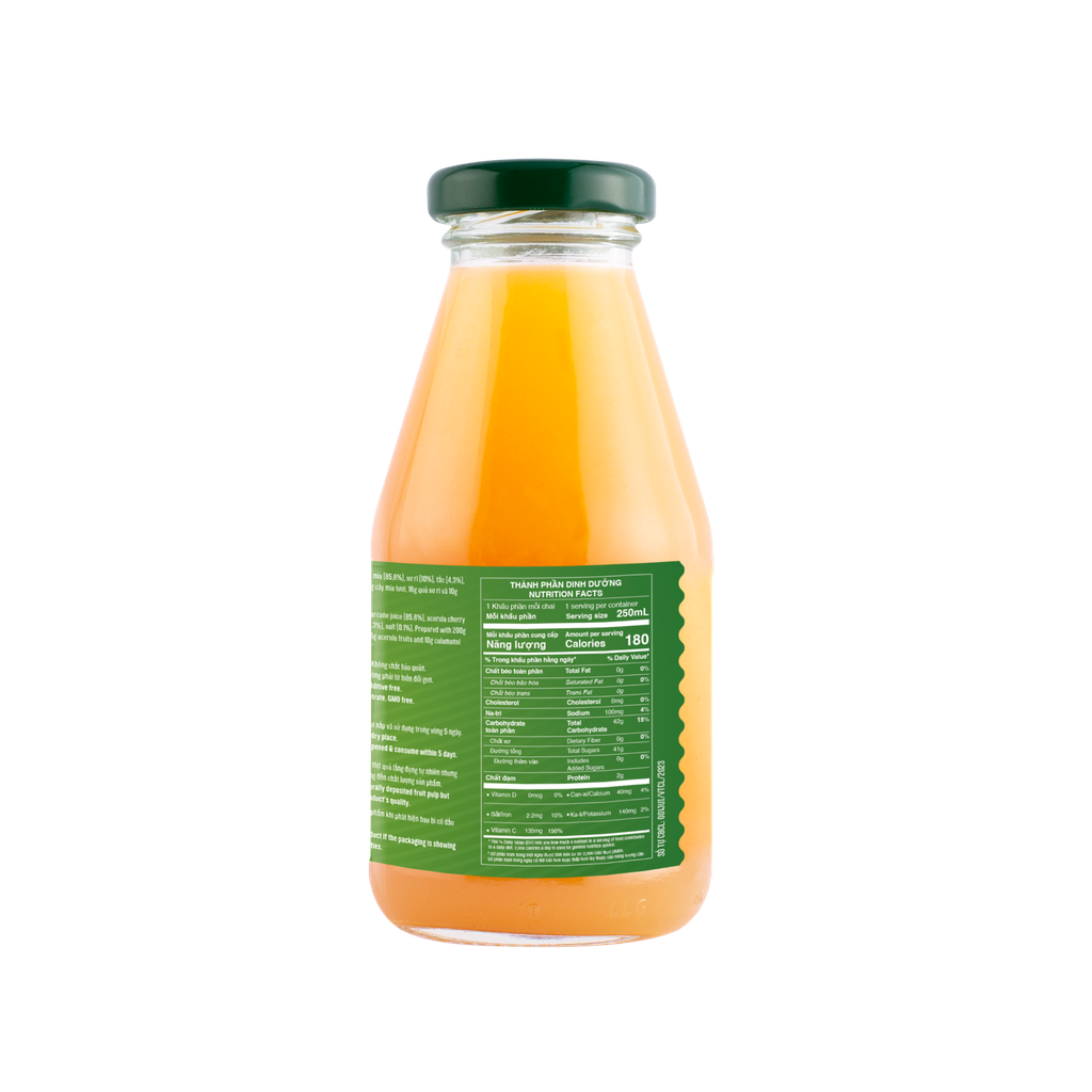 Nước Mía - Sơ ri - Tắc (Sugarcane Acerola Calamansi juice)
